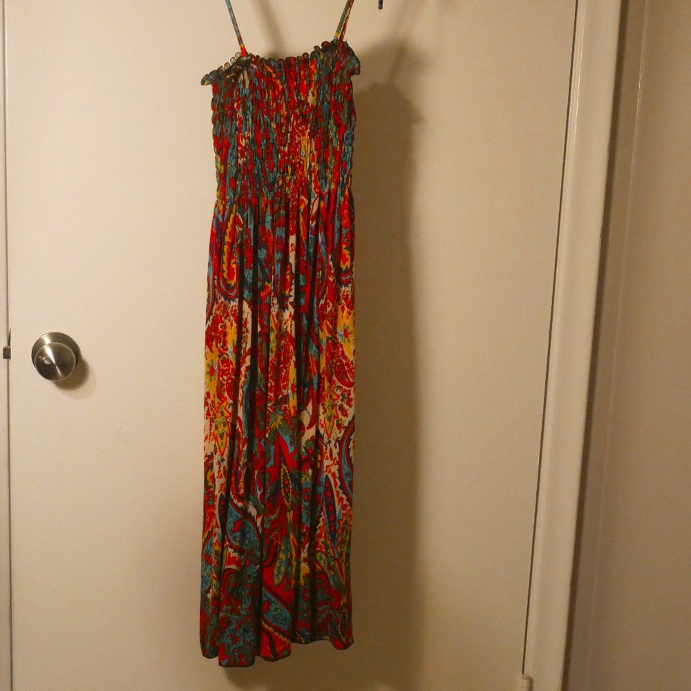 Paisley Sundress sz L Multi Color